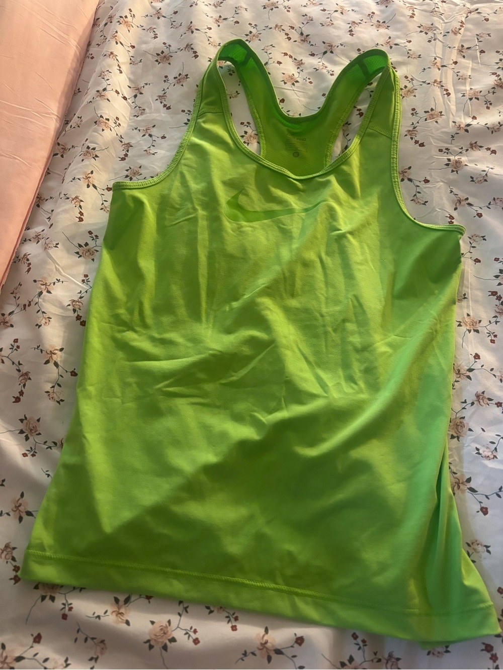 Nike Pro Women's Lime Green Racerback Tank Top